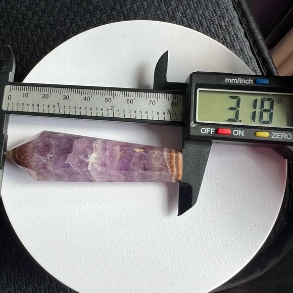 Amethyst Crazy Lace Crystal Wand (#5) - Picture 12 of 13